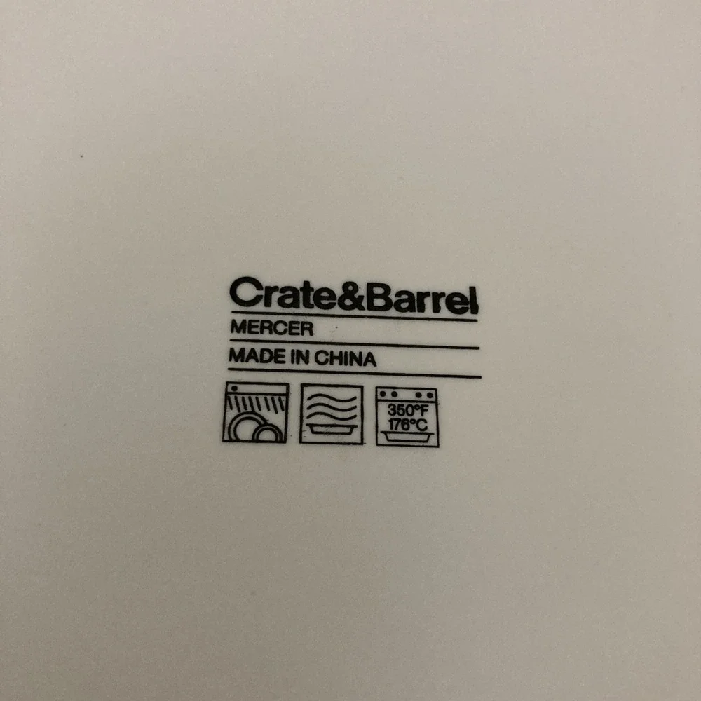 Crate & Barrel Mercer White 10